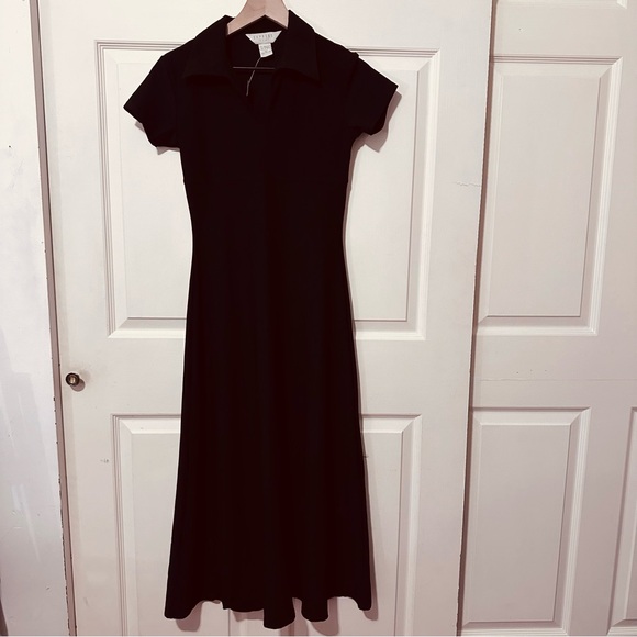 Vintage | Dress | Express Collared Jersey Dress - Picture 8 of 8